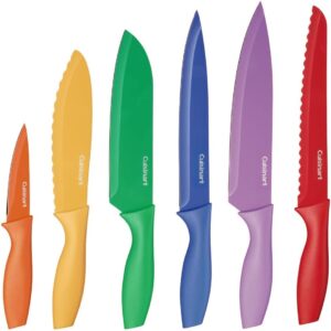 Cuisinart 12-Piece Multicolor Kitchen Knife Set, Benefit Cutlery, Mannequin C55-01-12PCKS