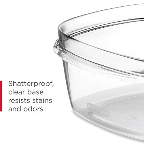 Rubbermaid 28-Piece Clear and Gray Meals Storage Set with Premium Snap Bases and Assorted Lids – Excellent for Meal Prep, Leftovers, and Dishwasher Protected